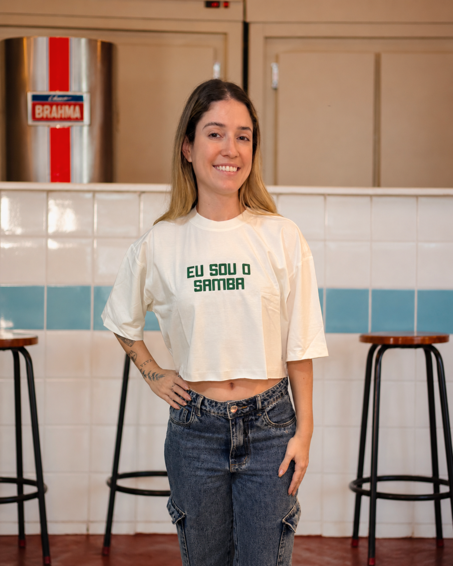 T-Shirt /Cropped Eu Sou o Samba